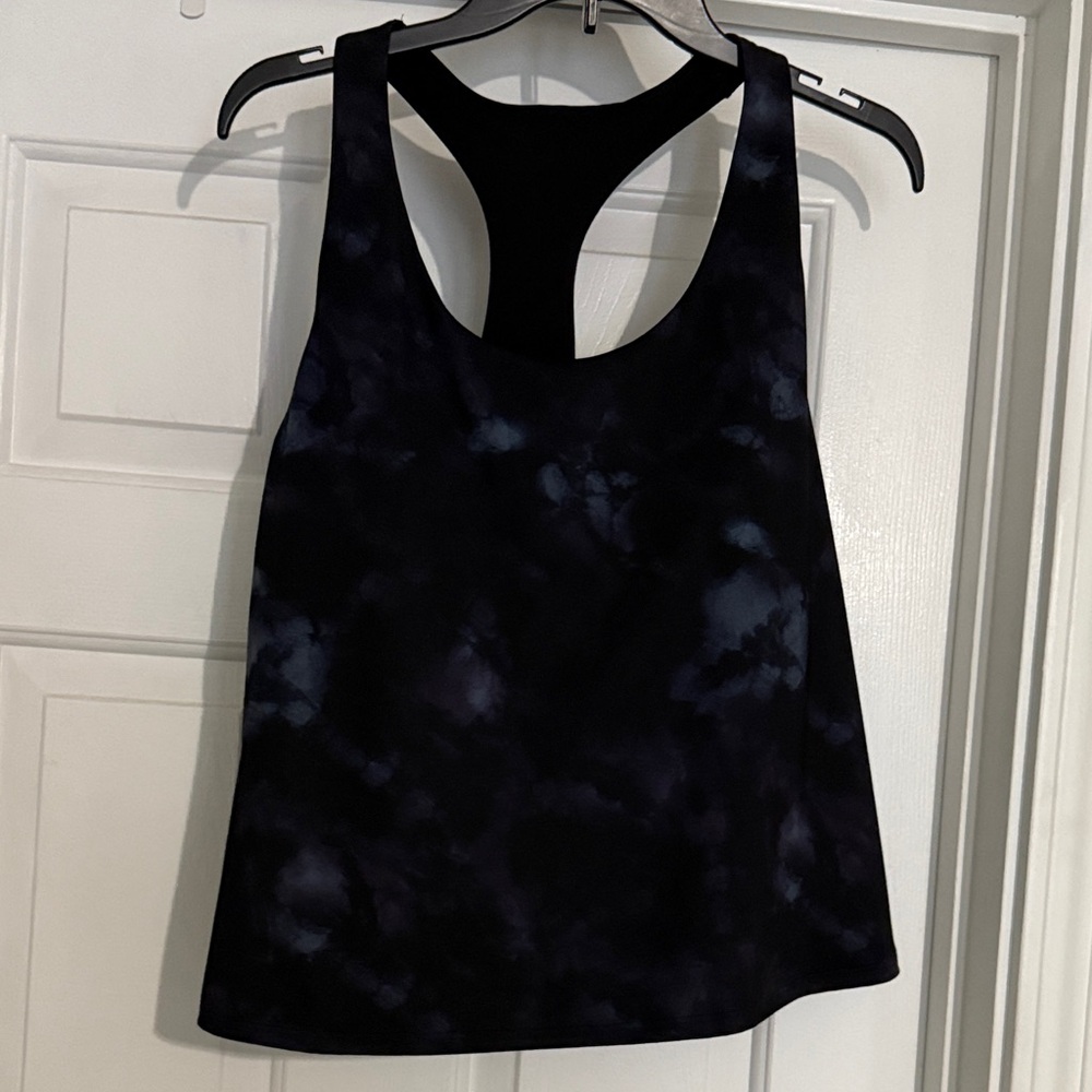 Old Navy Black Tie-Dye Tank Top